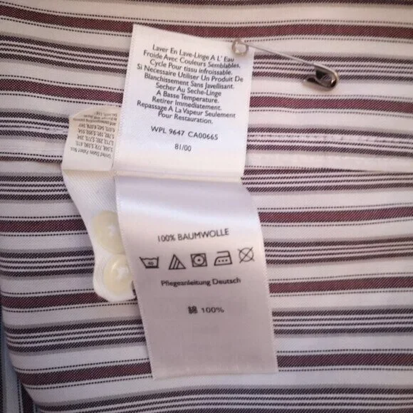 Eddie Bauer Relaxed Fit Mens Size XL Wrinkle Resistant Striped Shirt - Picture 9 of 12